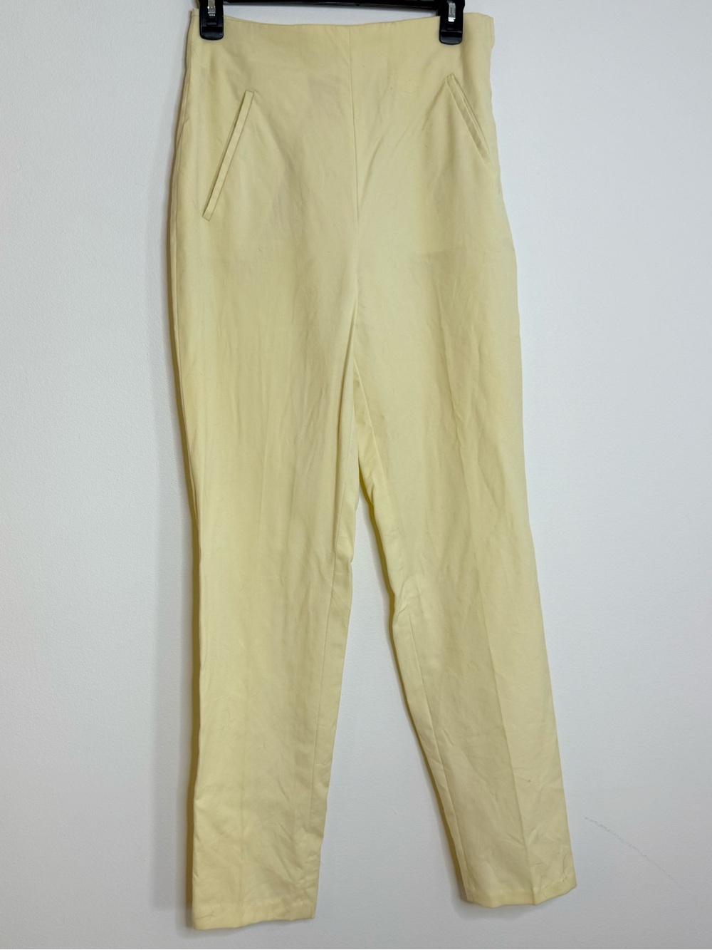 High-Waist Lemon Straight Leg Pants Vintage